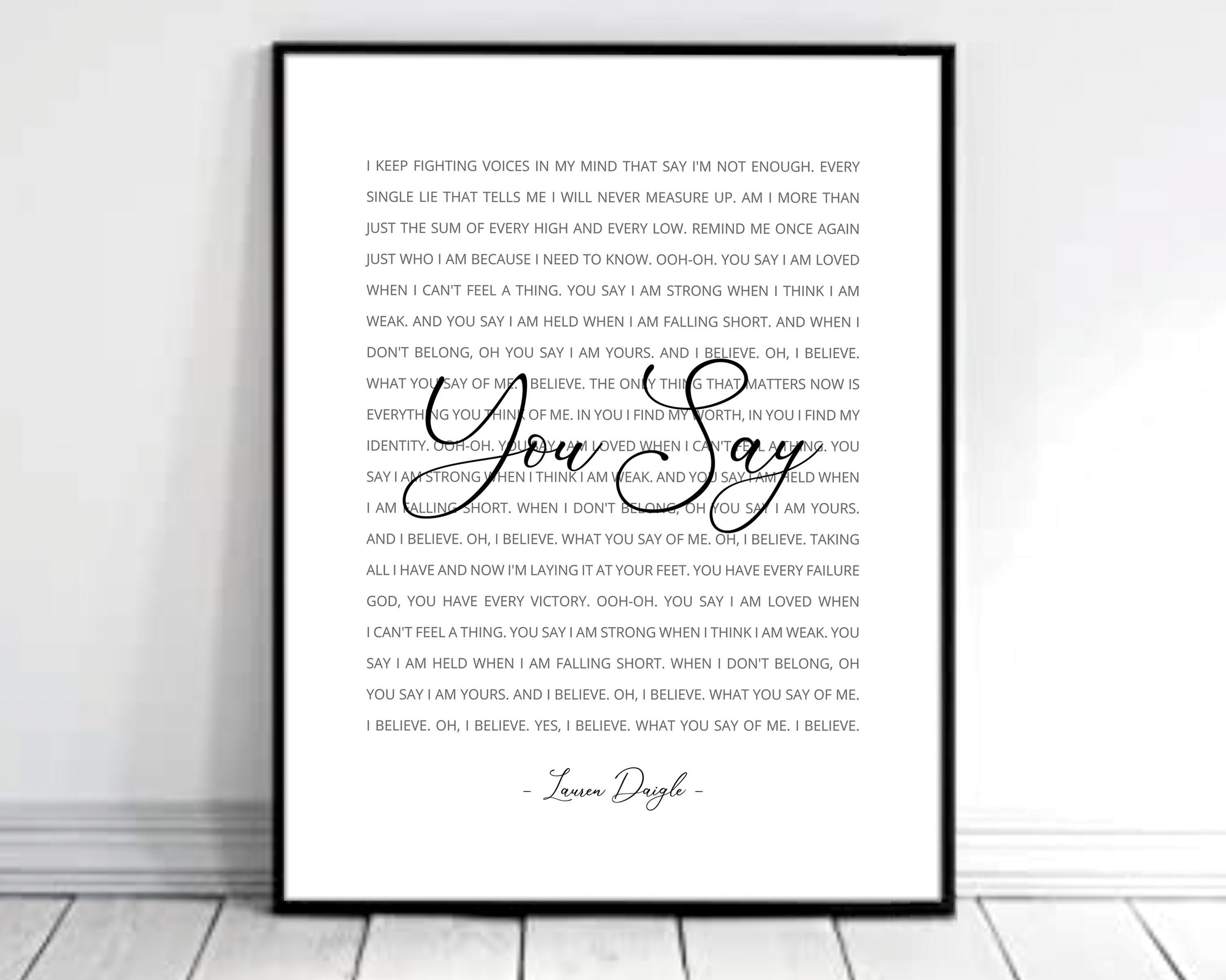  Look Up Child by Lauren Daigle Song, Where are You Now, When  Darkness Seems to Win, Lyrics Wall Art Print, Faith
