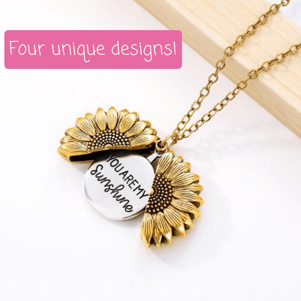 You Are My Sunshine - Sunflower Necklace - Free Delivery - Ships from…