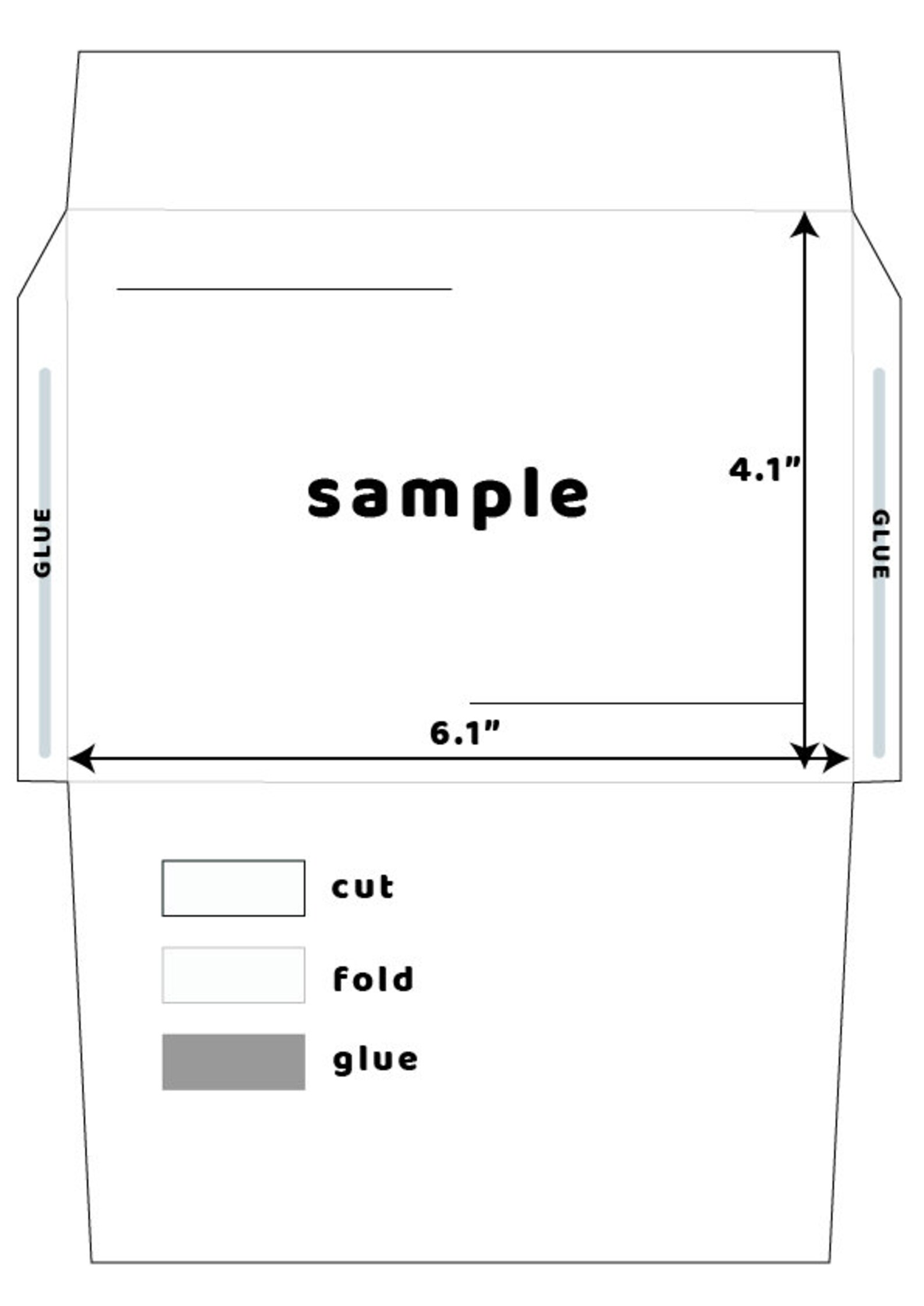 Printable 4x6 Envelope/ Fits A4/ Thank You Envelope Etsy