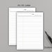 Printable Notes Pad/2 Colors/note Template/ Study Note/ Notebook Paper ...