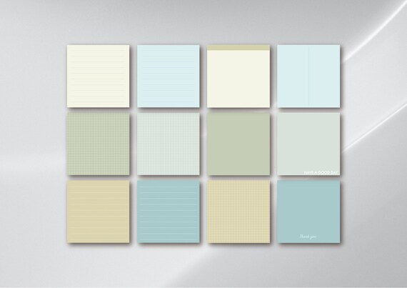 Printable Mini Notes/ Memo Sheets/ 3X3 Inch/ Desk Sheet/ Study - Etsy