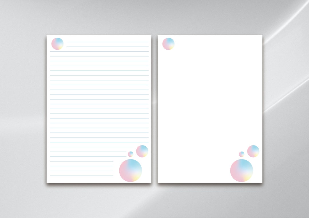 Printable Stationery/ Notes Pad/ Note Template/ Study Note/ Notebook ...