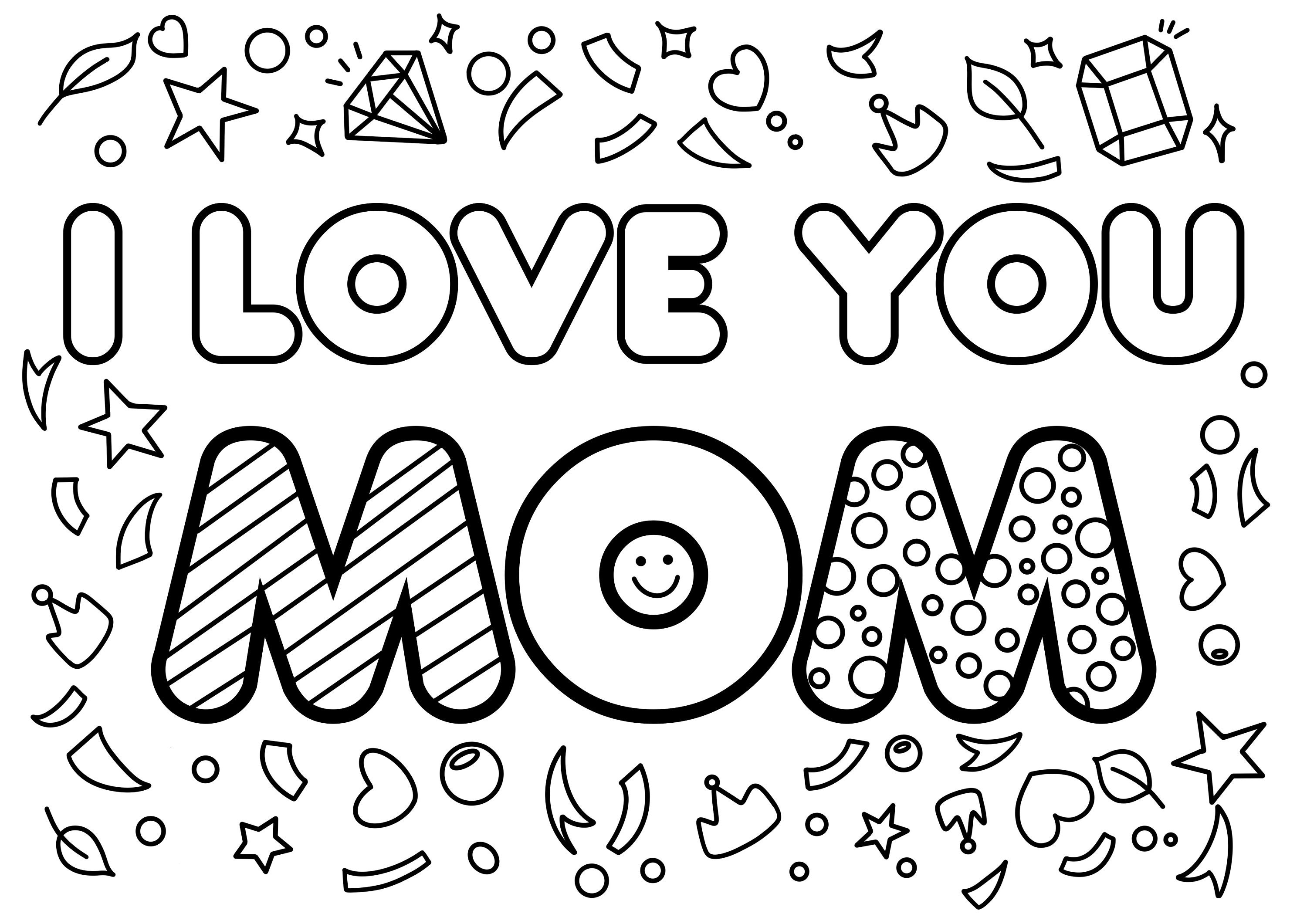 I Love My Mom Printables