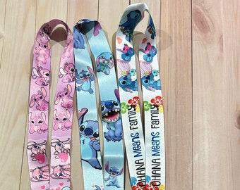 Stitch Lanyard, Sangle de cou, Cadeau Disney, Cadeau Disney, Lilo et Stitch, Stitch, Disney, Cadeau Stitch