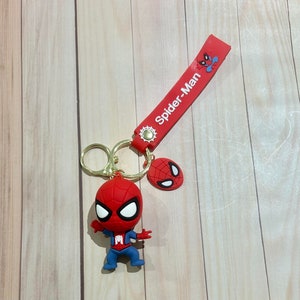Spider Man Keychain Mini Action Figure Homecoming Pendant Car Key Chain  Cute New
