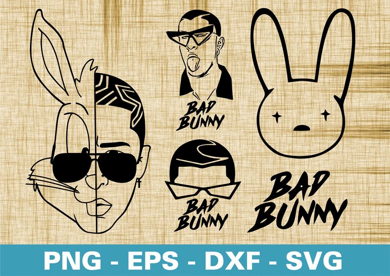 Free Free Bad Bunny Outline Svg 595 SVG PNG EPS DXF File