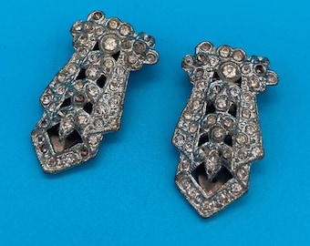 Vintage Rhinestone Dress Clips