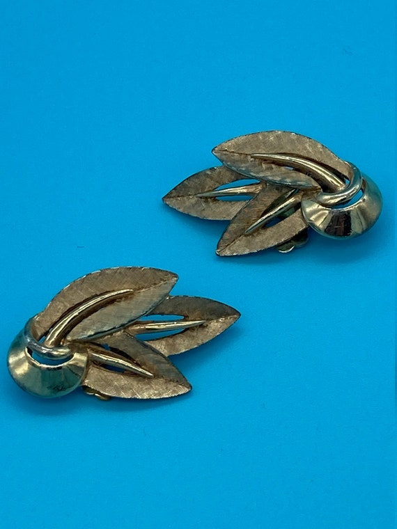 Vintage Boucher Gold-Tone Earrings