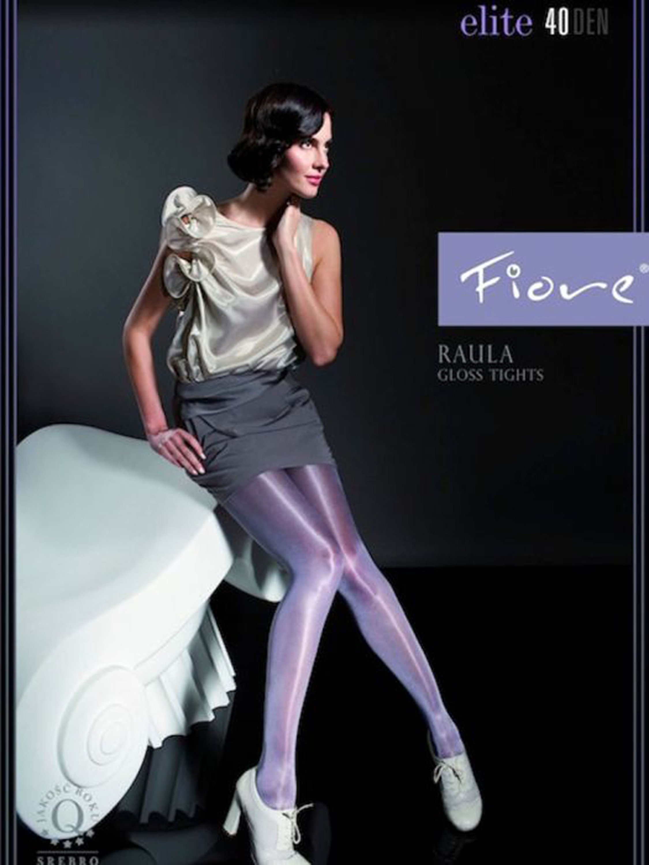 Black Shimmer Tights for Women Long Lasting Satin Gloss Luxury Glamour Leg  Look SML Fiore -  Canada