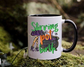 Witch Stirring the Pot Cauldron ,Funny Large Capacity, Coffee or Tea Mug