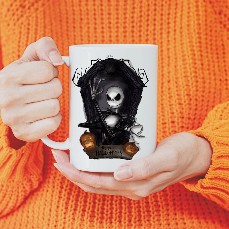 Dark Coffin Jack, Nightmare Christmas Large Capacity Drinking Mug image 10