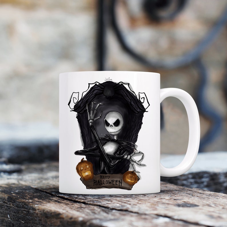 Dark Coffin Jack, Nightmare Christmas Large Capacity Drinking Mug image 1