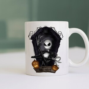 Dark Coffin Jack, Nightmare Christmas Large Capacity Drinking Mug image 4