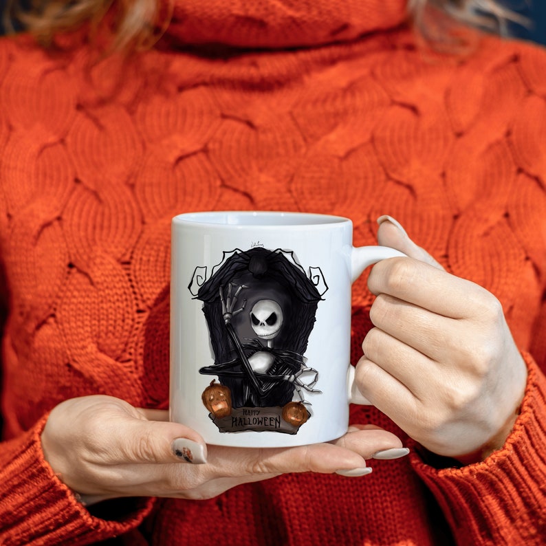 Dark Coffin Jack, Nightmare Christmas Large Capacity Drinking Mug image 6