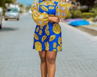 Ankara Pinafore - Etsy