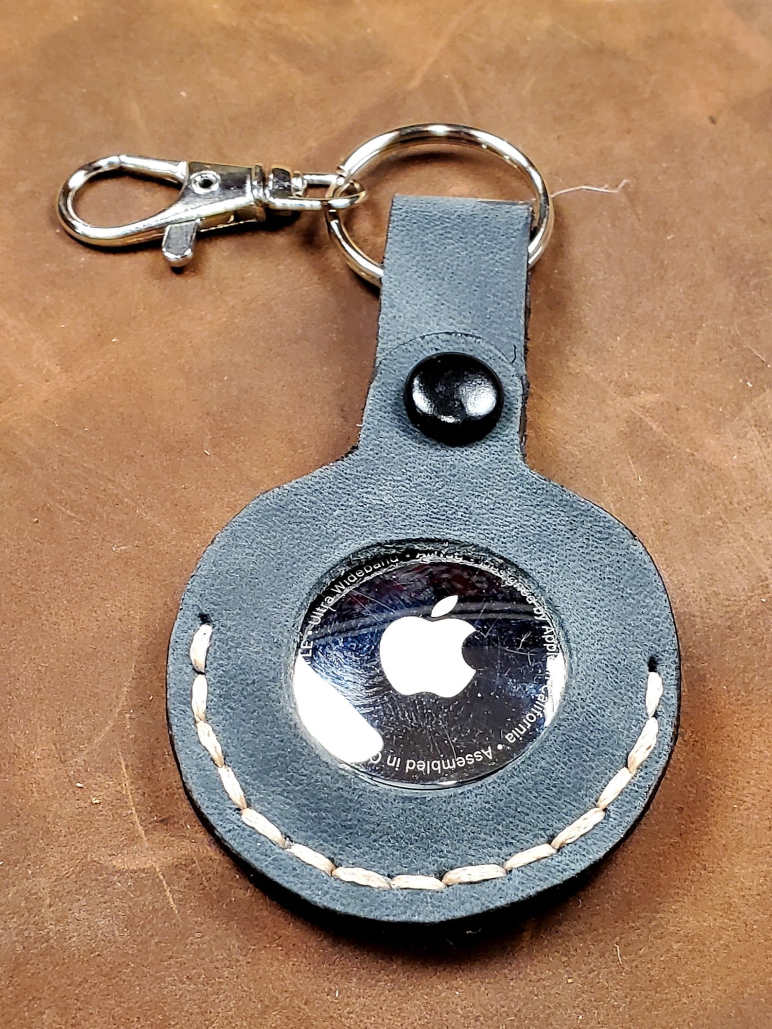 Leather Apple Tag Holder Etsy