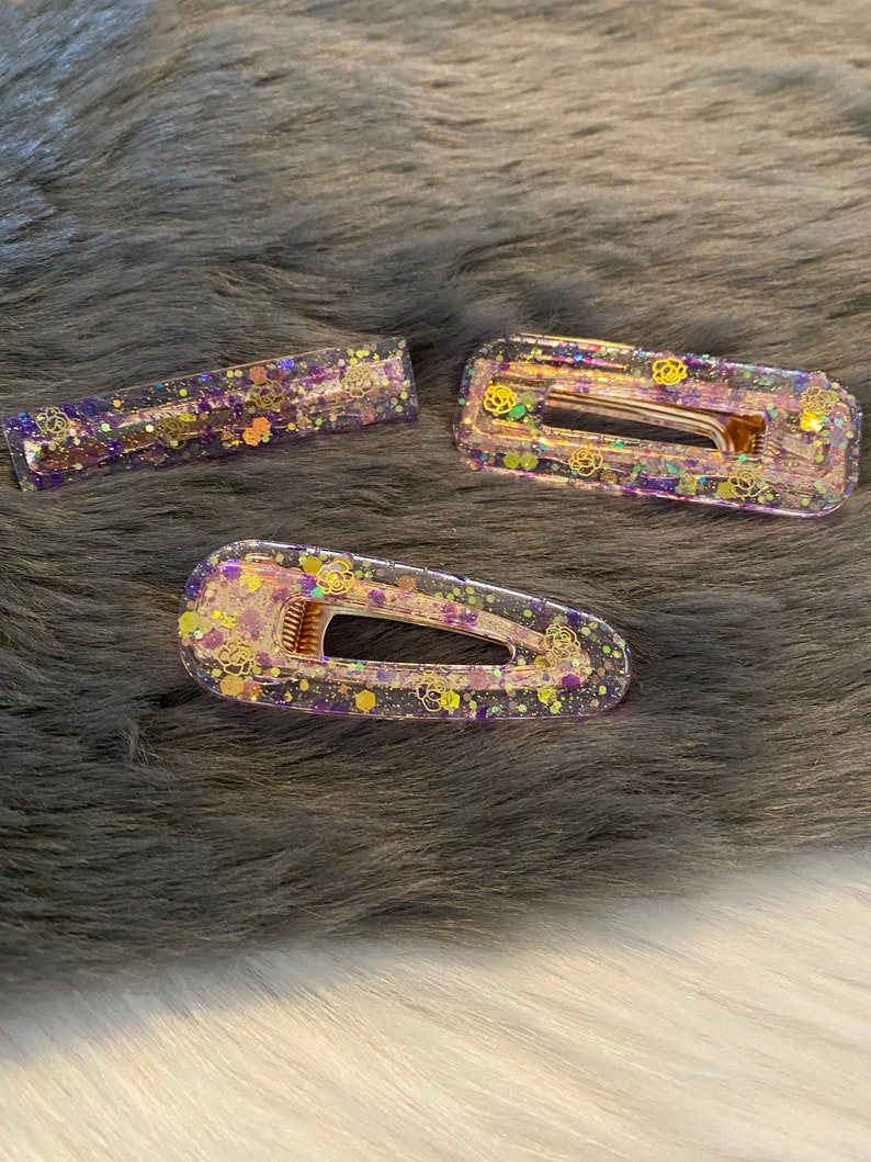 Set of Three Hair Clips
