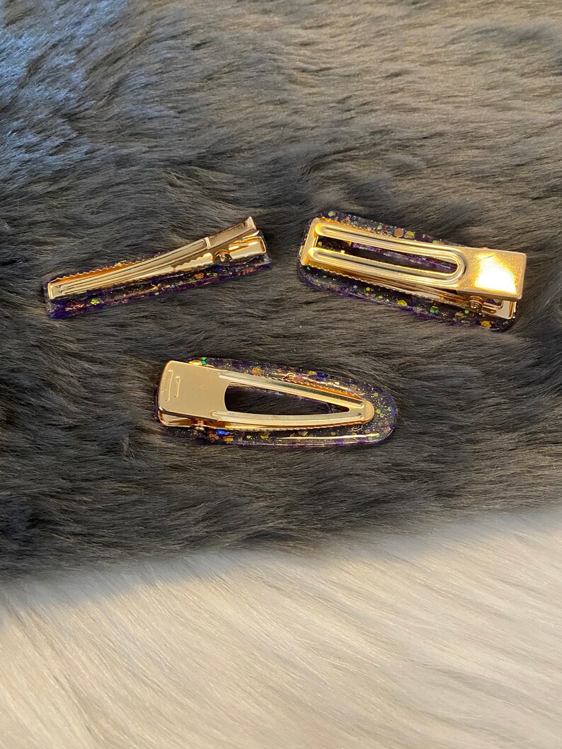 Set of Three Hair Clips