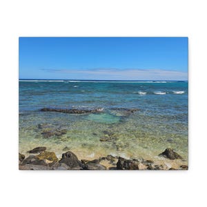 Ocean View Canvas Wall Art, Coastal Home Decor, Beach House Wall Art, Seascape Print, Nautical Art