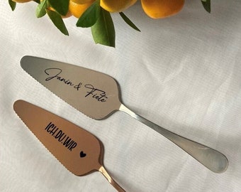 personalized cake server / wedding / cake server set / wedding gift for the bride and groom / Mother's Day / cake server including cake knife