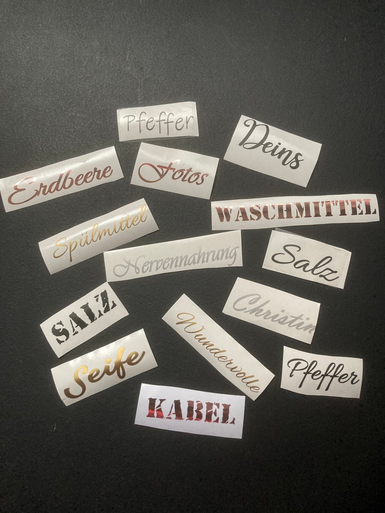 personalisierte und individuelle Aufkleber,Sticker,Schriftzug,Name,Hochzeit Bild 9