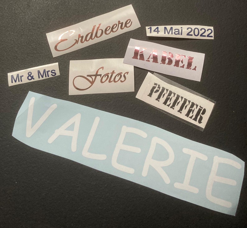 personalisierte und individuelle Aufkleber,Sticker,Schriftzug,Name,Hochzeit Bild 6