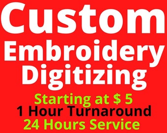 Digitalizzazione di ricami personalizzati, Digitalizzazione di logo, Servizio di digitalizzazione di ricami, Digitalizzazione di immagini Ricamo, Digitalizzazione personalizzata