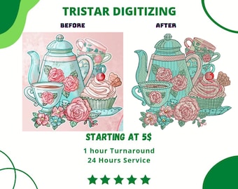 Digitalizzazione di ricami personalizzati, Digitalizzazione di logo, Servizio di digitalizzazione di ricami, Digitalizzazione di immagini Ricamo, Digitalizzazione personalizzata