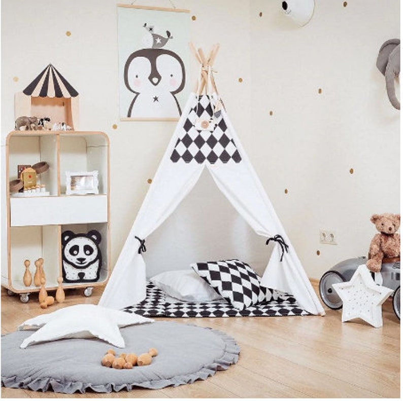 Newborn Baby Padded Play Mats Soft Cotton Crawling Mat Girls Etsy