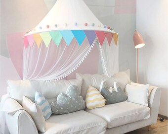 rainbow bed canopy