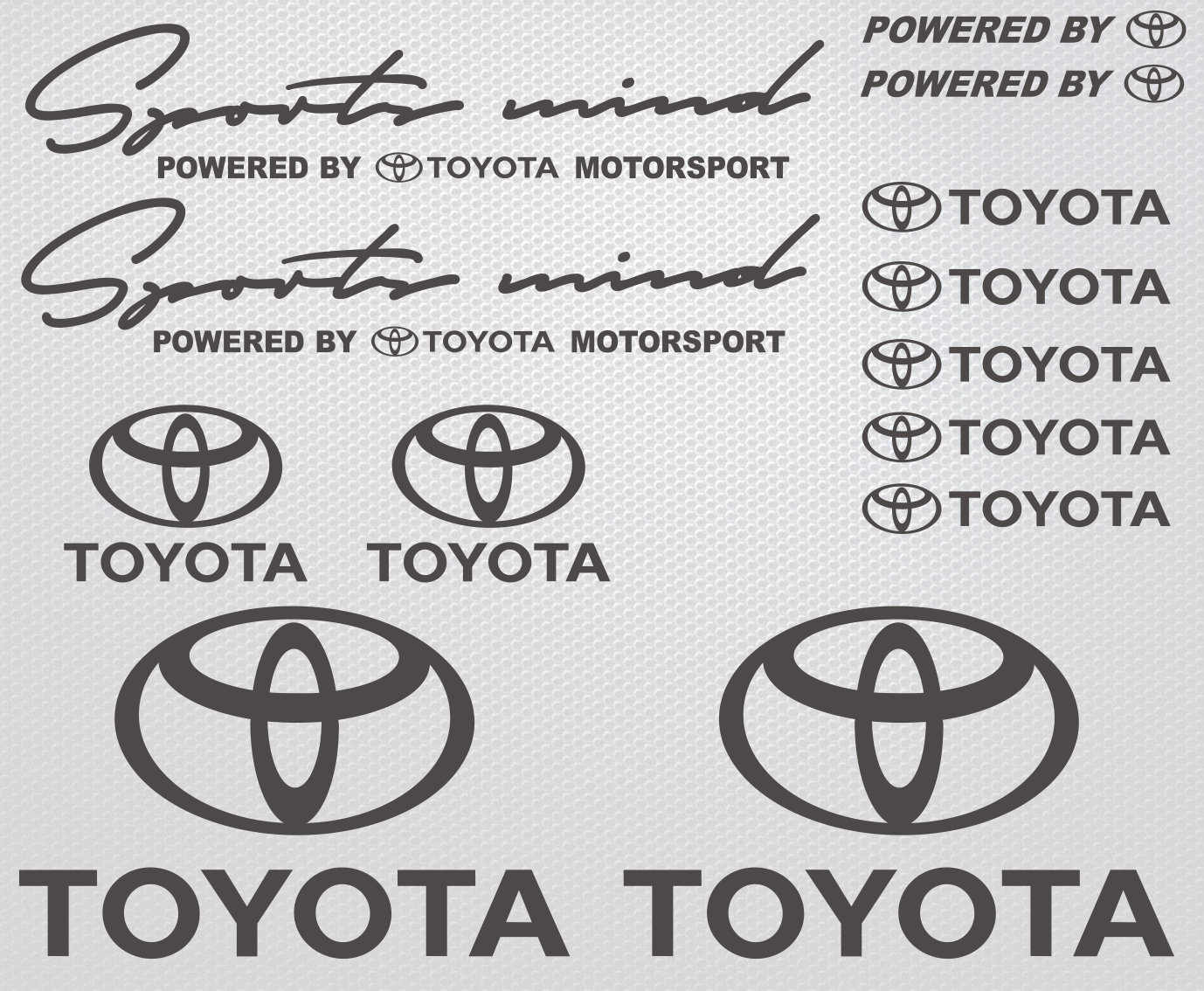 Toyota sticker toyota decal vinyl decal sticker set Etsy