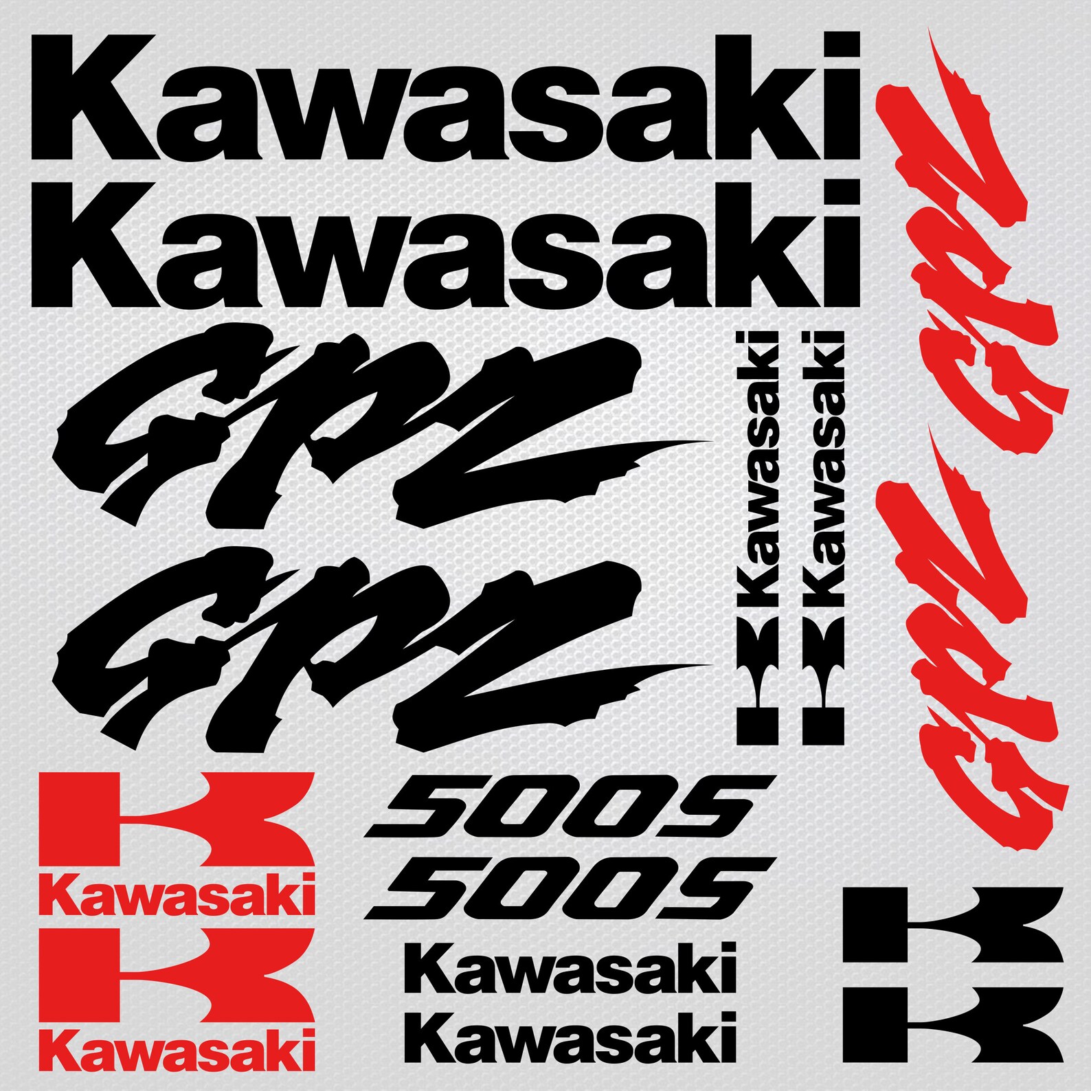 Kawasaki motorcycle kawasaki stickers kawasaki decals GPZ Etsy