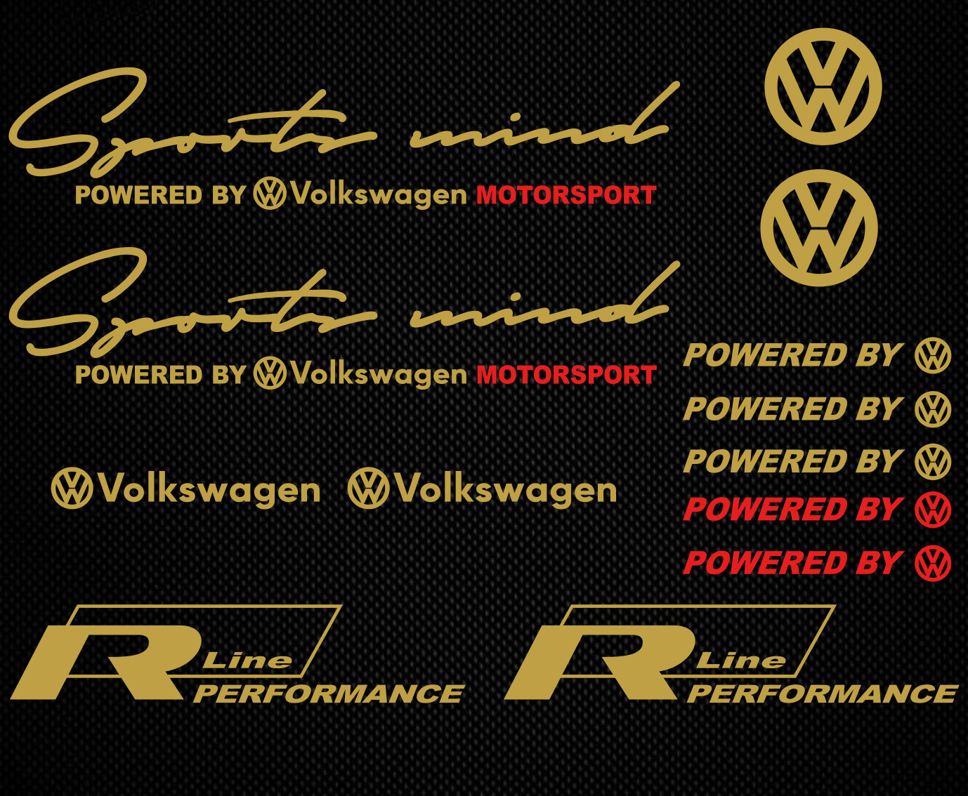 Volkswagen stickervolkswagen decal vinyl decal sticker set Etsy