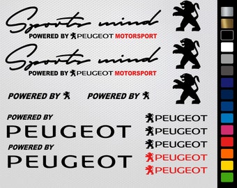 Sticker Peugeot Made in France Decal Transfer White n.9033 Sticker Peugeot Made in France Decal Transfer White n.9033