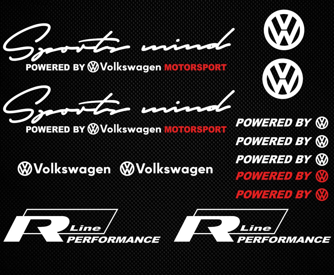 Volkswagen stickervolkswagen decal vinyl decal sticker set Etsy