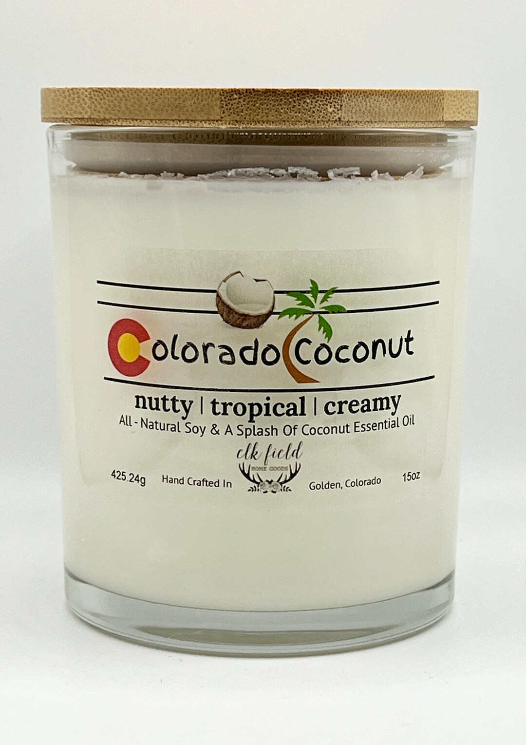 Colorado Sunshine Coconut Soy Candle