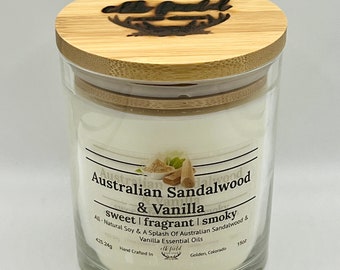 Australian Sandalwood & Vanilla Soy Candle