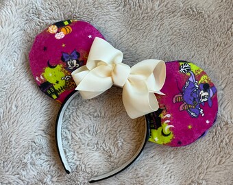 Halloween Spooky Witch Mouse Ears Headband