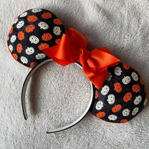 Halloween Pumpkin Mouse Ears Headband