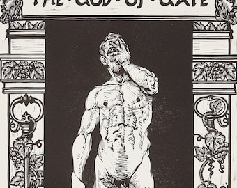 JANUS — Wine Ritual Linocut Print