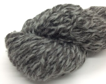 Recycled Gray Twist Alpaca Wool Blend 5 Bulky Weight Yarn