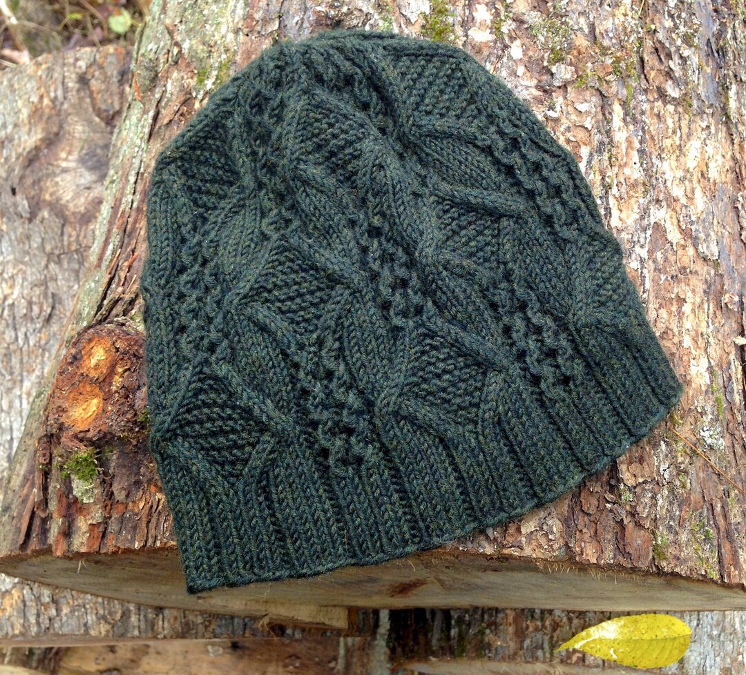 Knitting Pattern Cabled Hat Adult DK Weight Instant Download PDF VIRE ...