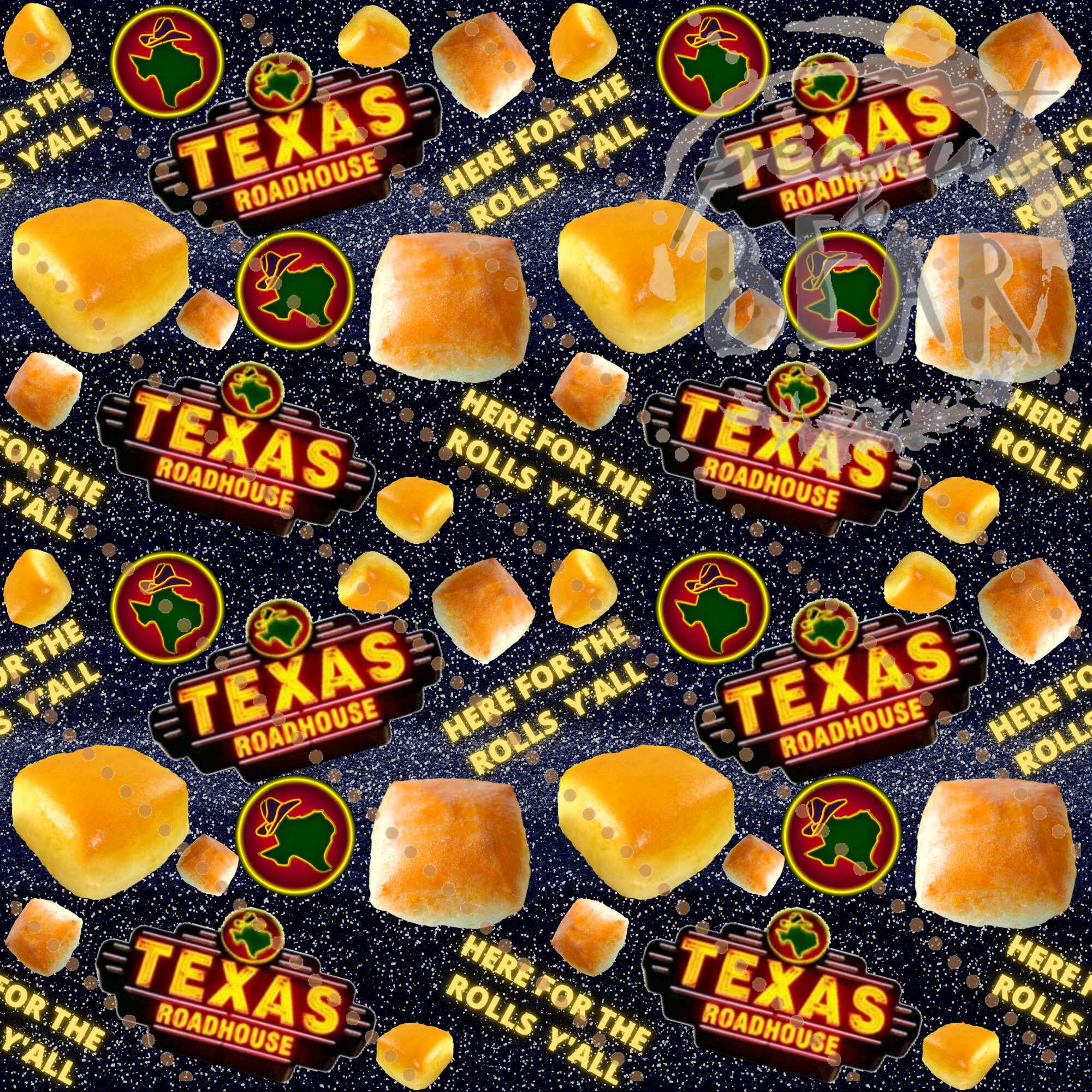 Texas Roadhouse Rolls Inspired Seamless Design Seamless Etsy