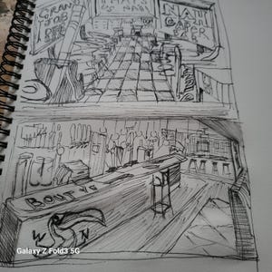 Pièce originale de la scène du bar de Belfast, aquarelle, stylo et encre d'artiste local, matériaux de haute qualité, peinture, oeuvre d'art, carte postale. sans cadre