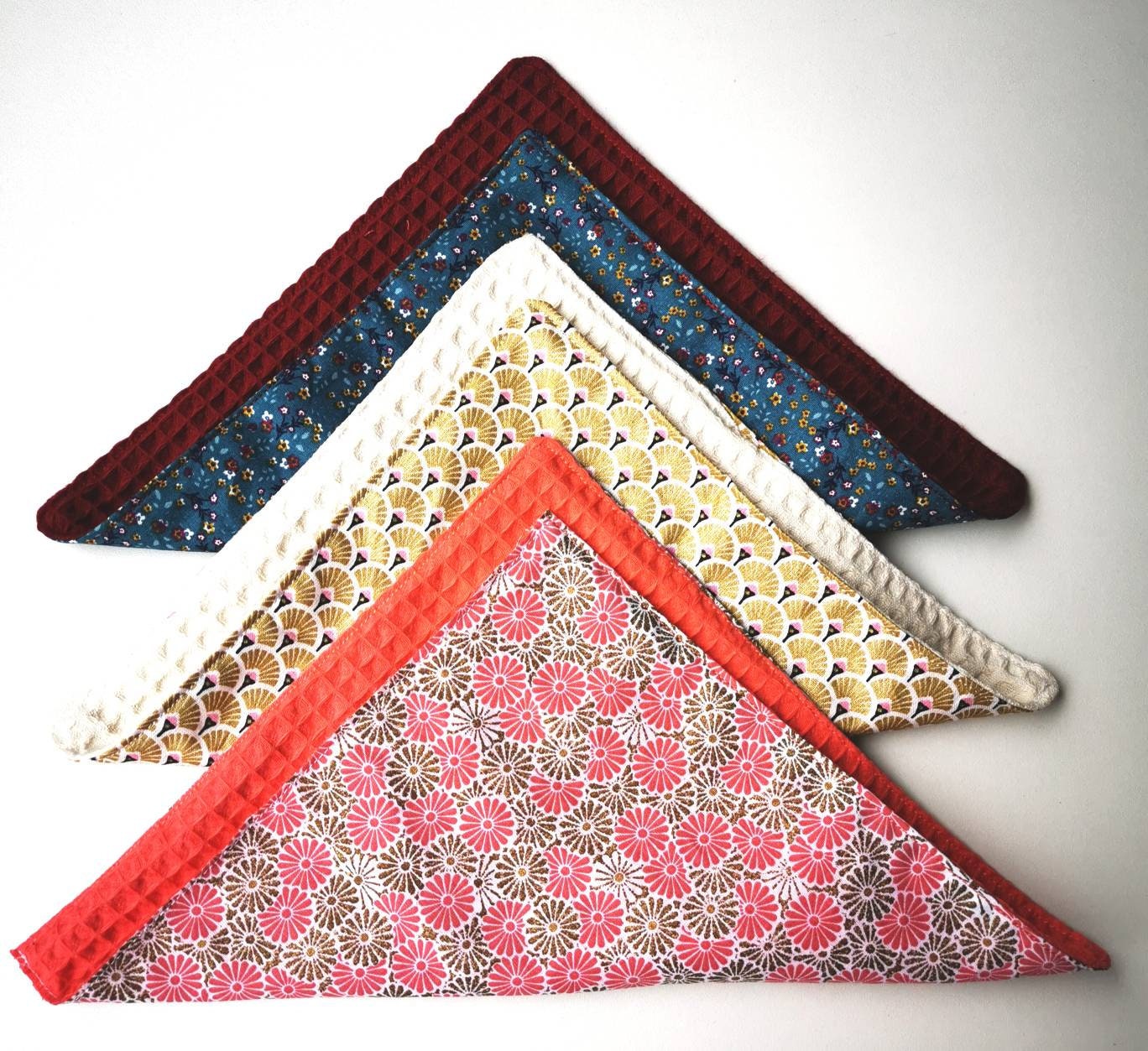 Serviette de Table Lavable en Nid Abeille