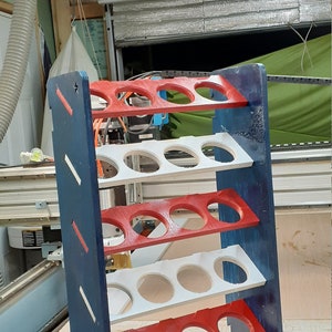 Assemble it yourself 20 Can Spray Paint Rattle can organizer. Comes with the wall mount cleat. image 10