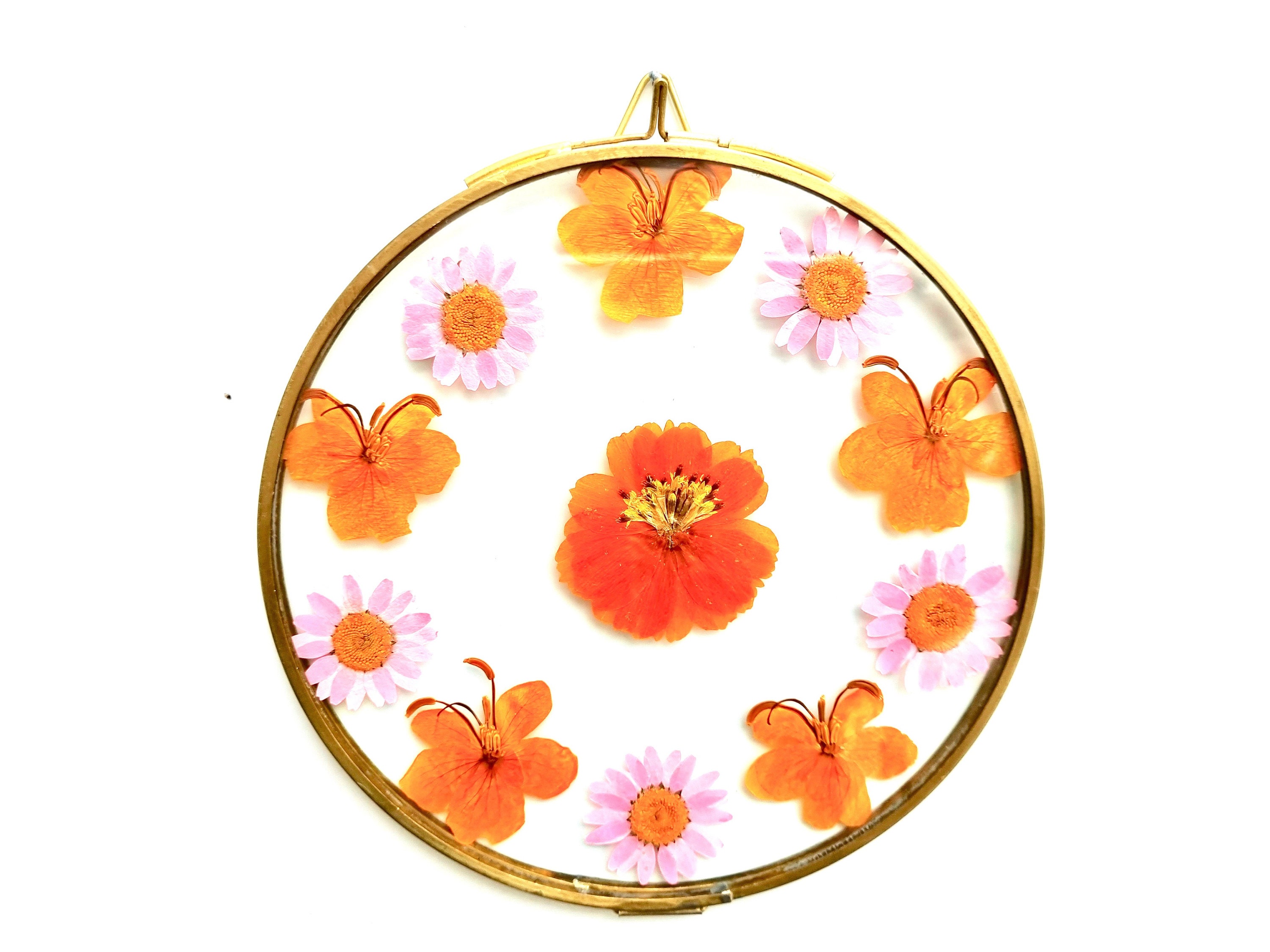 Orange Round Medaillon - Ø16 cm Cadeau Décoration Murale Intérieur Art Décoratif A Suspendre Pièce U