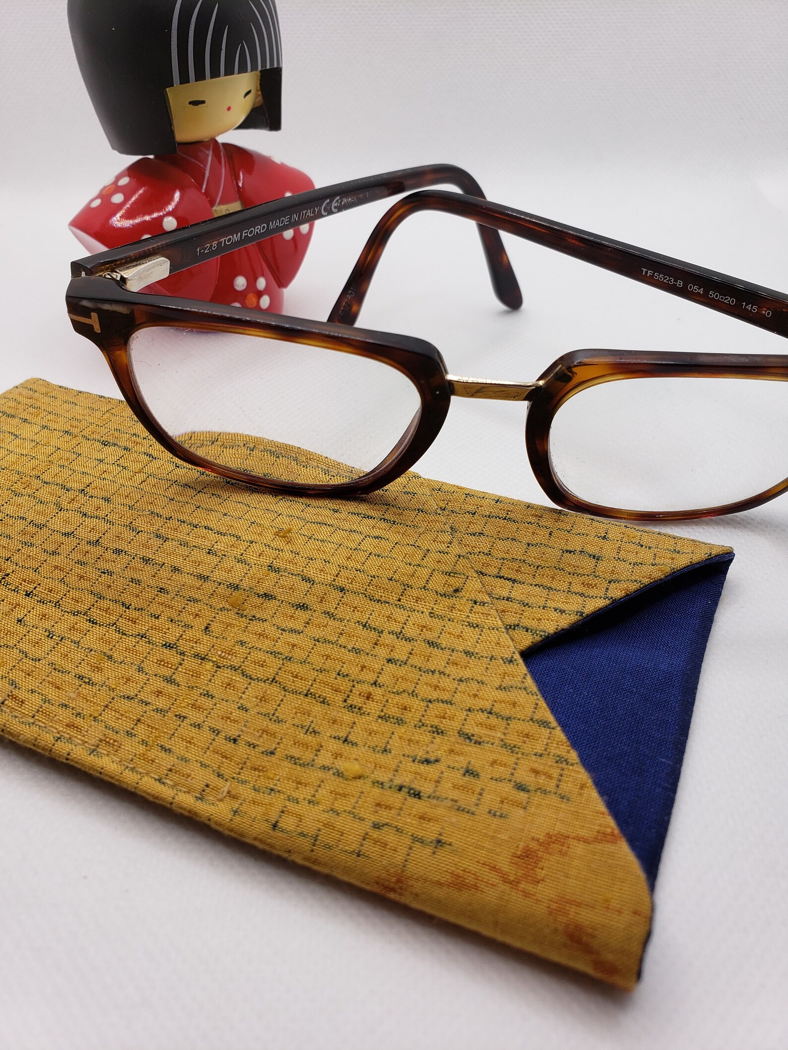 Yellow Silk Eyeglass Case Soft Sunglass Pouch Vintage Kimono Etsy
