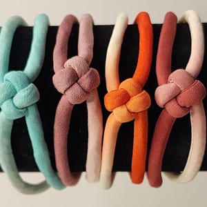 Bracelet de l&#39;amitié en soie, bracelet noeuds multibrins dégradé dégradé pour femme, remake de kimono, cadeau de 12e anniversaire pour femme, cadeaux uniques