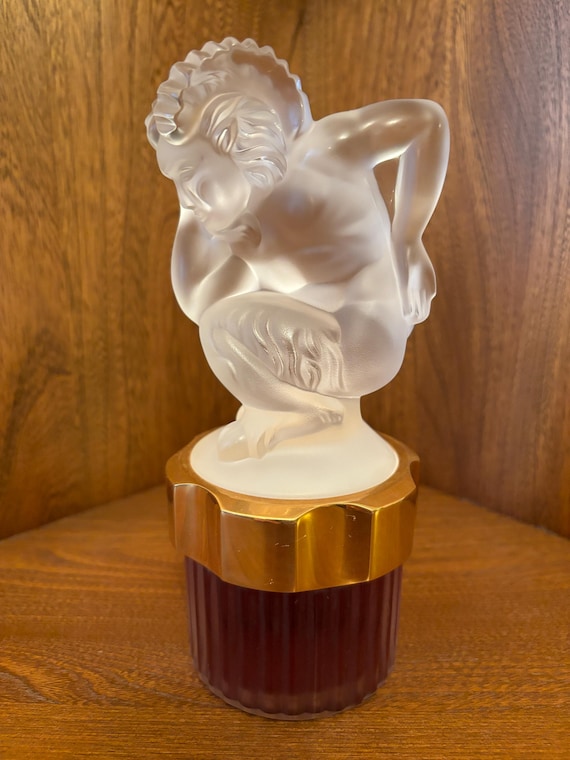 Large Lalique 2001 Le Faune Car Mascot Eau De Parfum 100ml